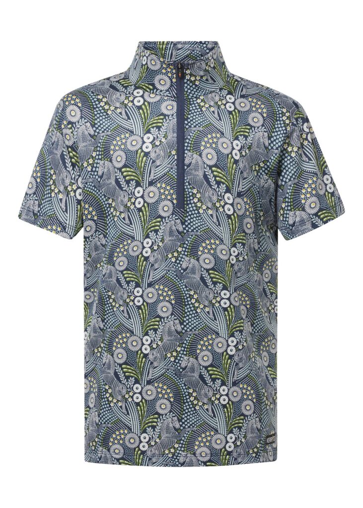 Kerrits Kids Summer Ride Ice Fil Short Sleeve Print Shirt