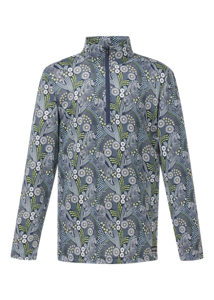 Kerrits Kids Summer Ride Ice Fil Long Sleeve Print Shirt
