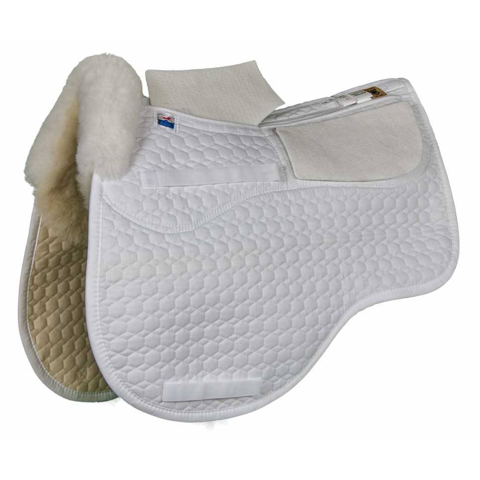 E.A. Mattes Gold All Purpose Correction Euro-Fit Pad With Sheepskin Trim & Shim Pockets