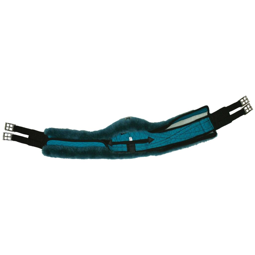E.A. Mattes Long Crescent Sheepskin Girth With Cover