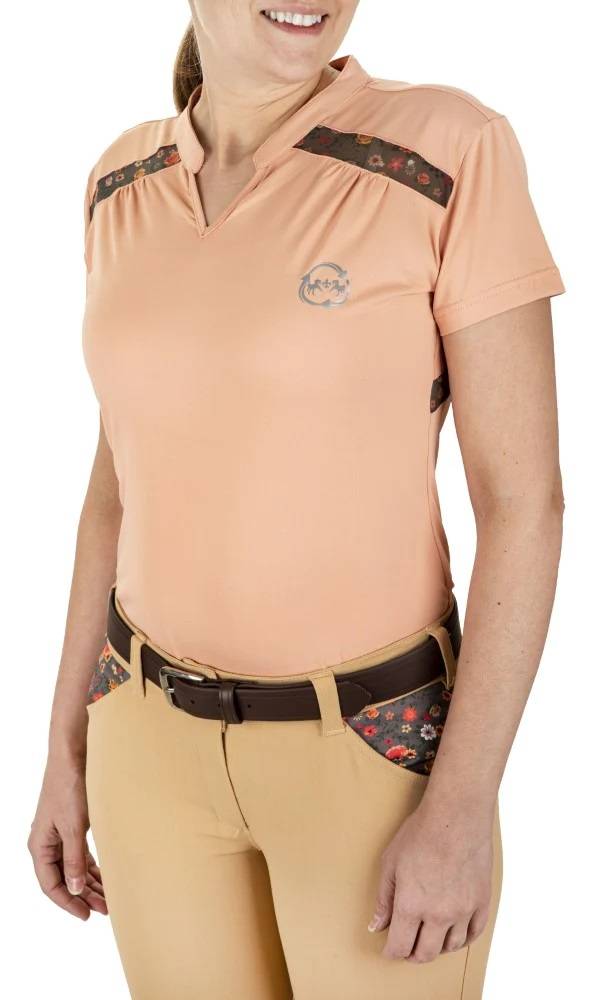 Ecorider By Equine Couture Ladies Thea Short Sleeve Sport Shirt