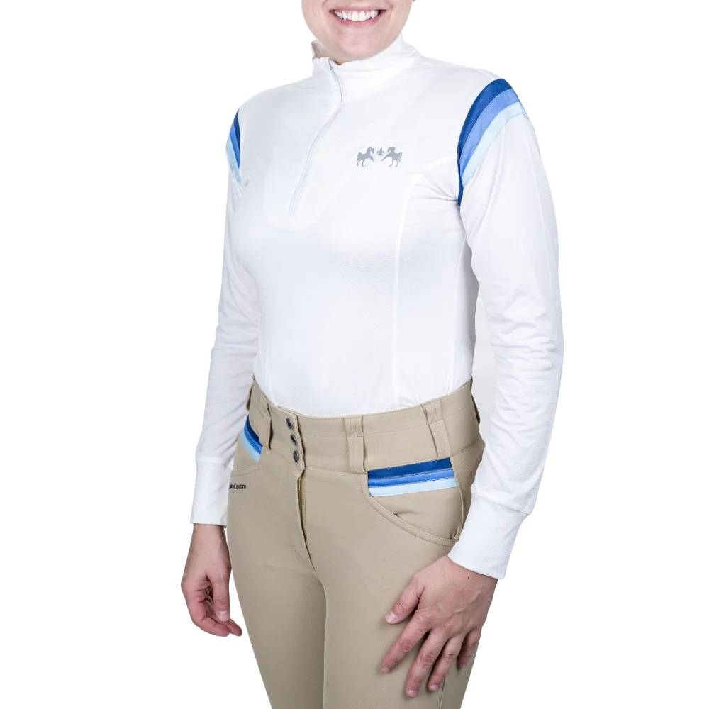 Equine Couture Ladies Gradient Long Sleeve Show Shirt