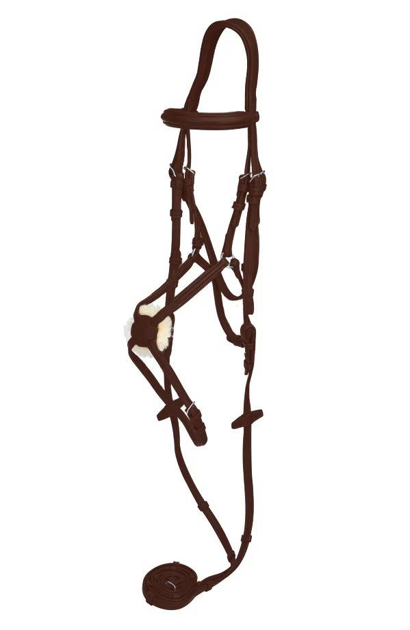 Henri De Rivel Kushy Plain Raised Figure Eight Noseband Bridle