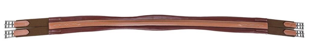 Henri De Rivel Laureate Raised Chafeless Leather Girth With Fancy Stitching