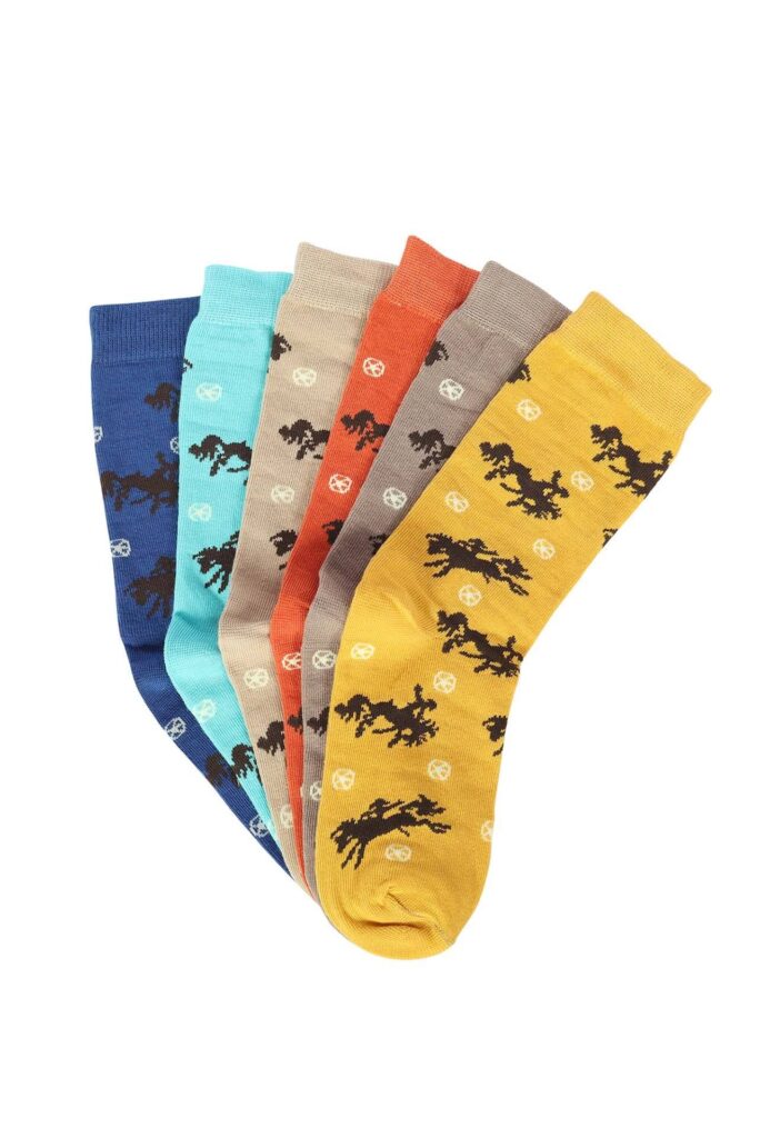 Awst Int’L Lila Bucking Horses Socks