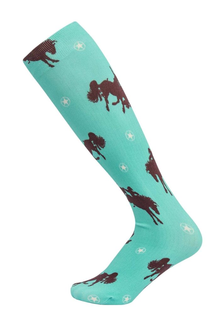 Awst Int’L Lila Bucking Horses Socks