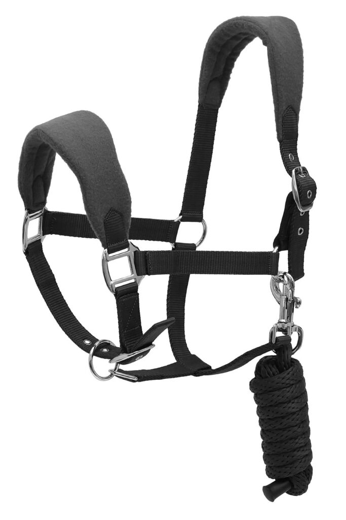 Henri De Rivel Ergonomic Comfort Halter And Lead Rope Set