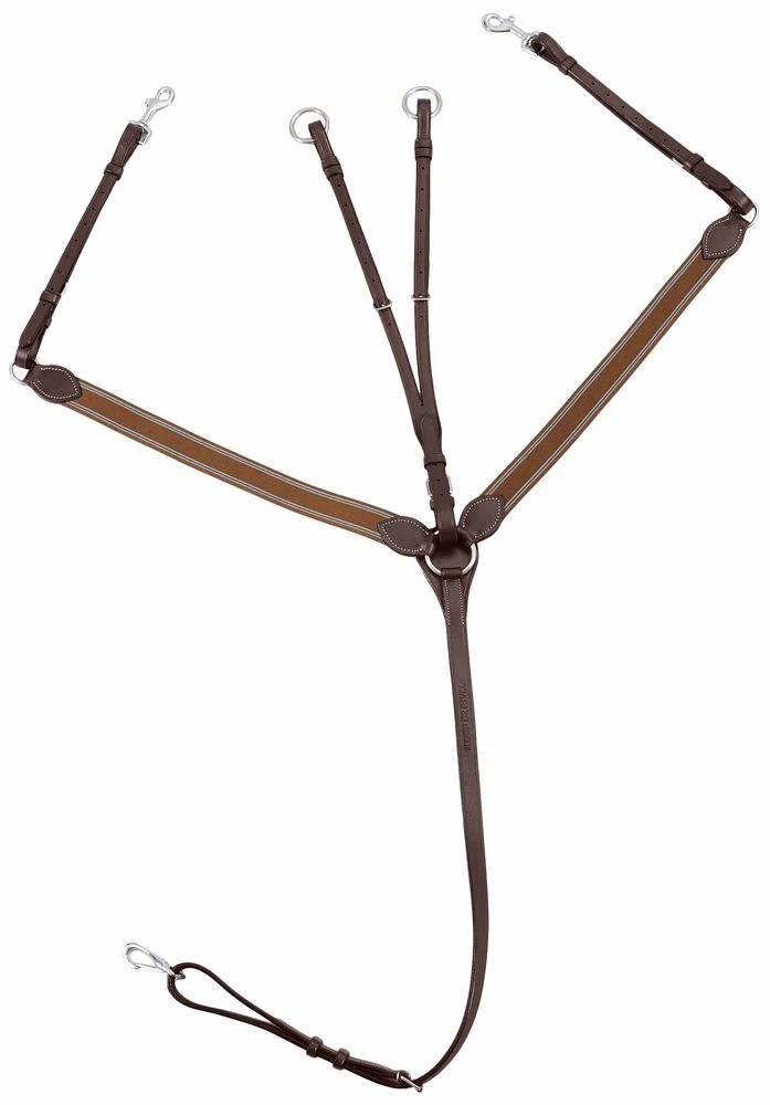 Henri De Rivel Pro Elastic Breastplate Martingale With Running Attachment