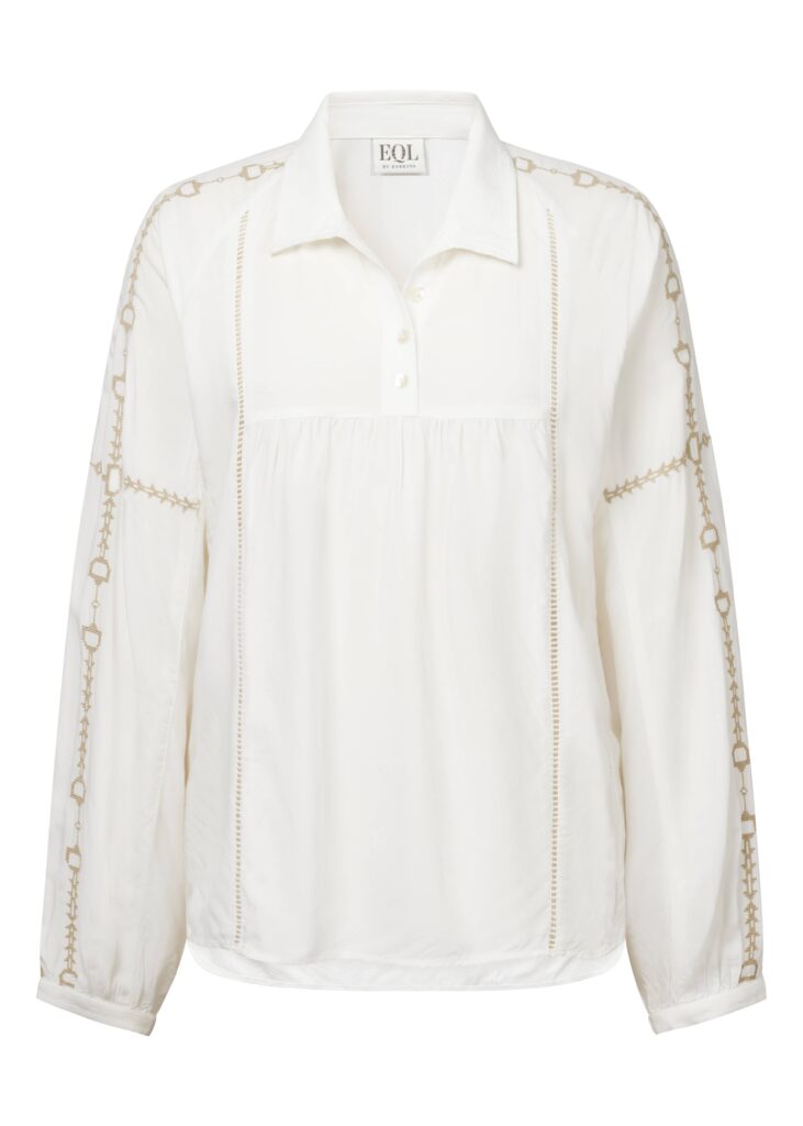 Eql By Kerrits Ladies Bit And Rein Embroidered Blouse