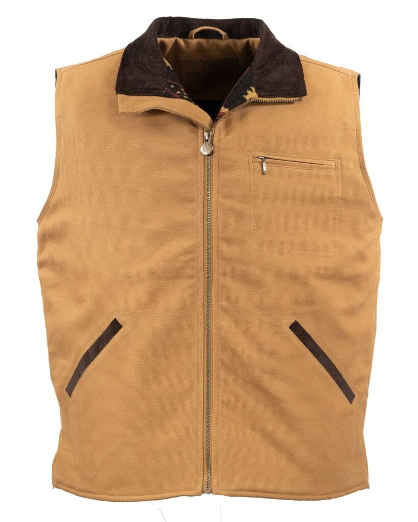 Outback Trading Mens Sawbuck Canvas Vest