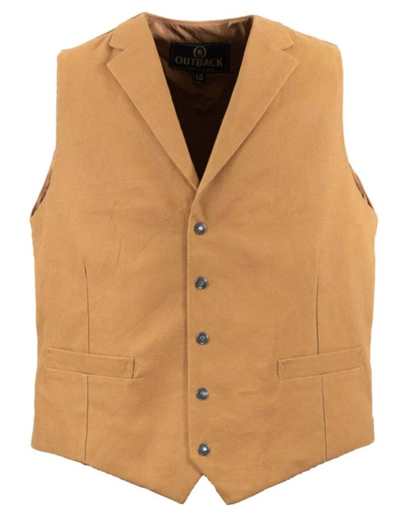 Outback Trading Mens Jessie Canvas Vest