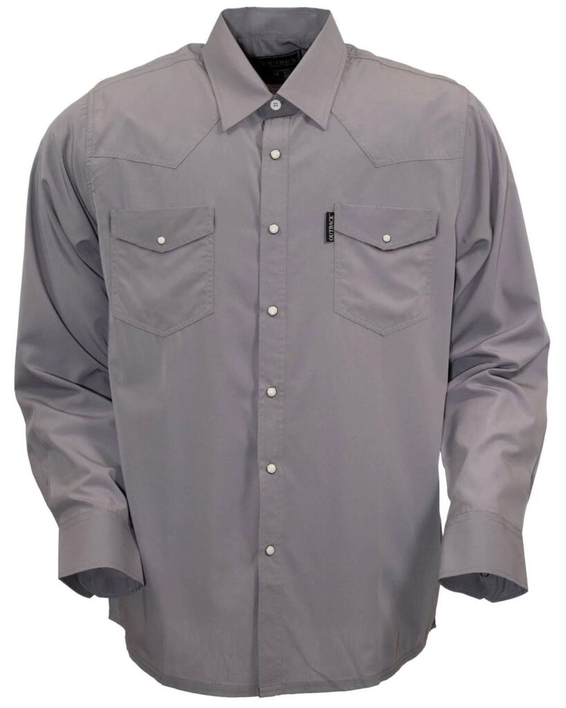 Outback Trading Mens Moab Western Snap Bamboo Shirt