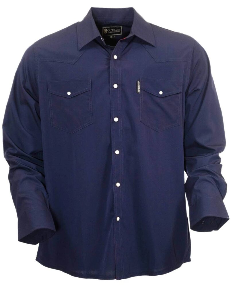 Outback Trading Mens Moab Western Snap Bamboo Shirt