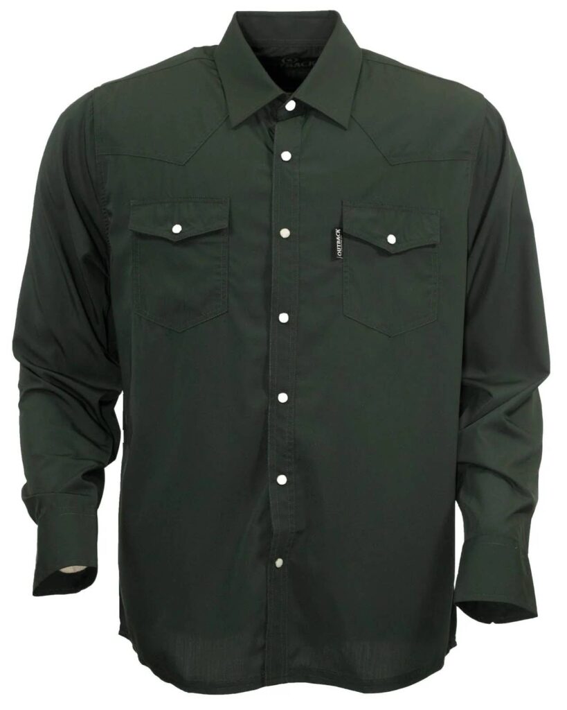 Outback Trading Mens Moab Western Snap Bamboo Shirt