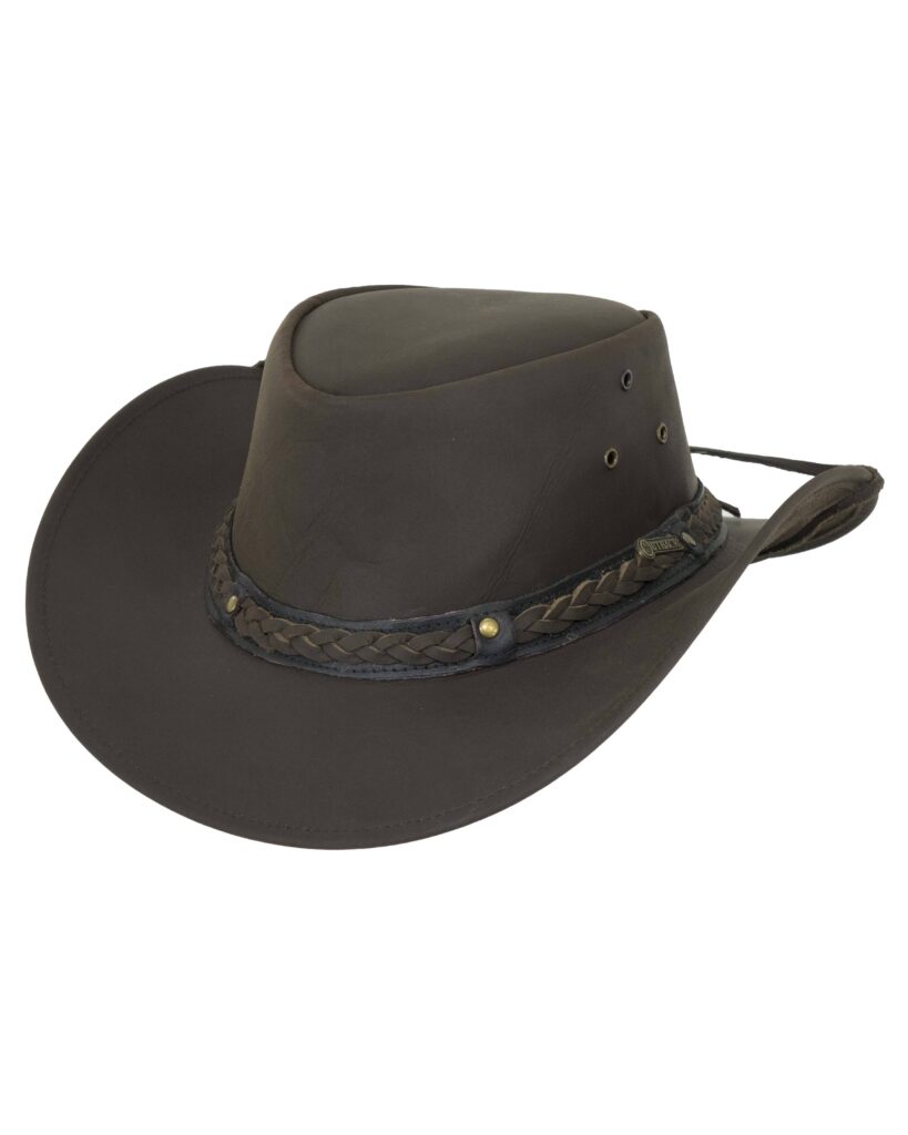 Outback Trading Wagga Wagga Leather Hat