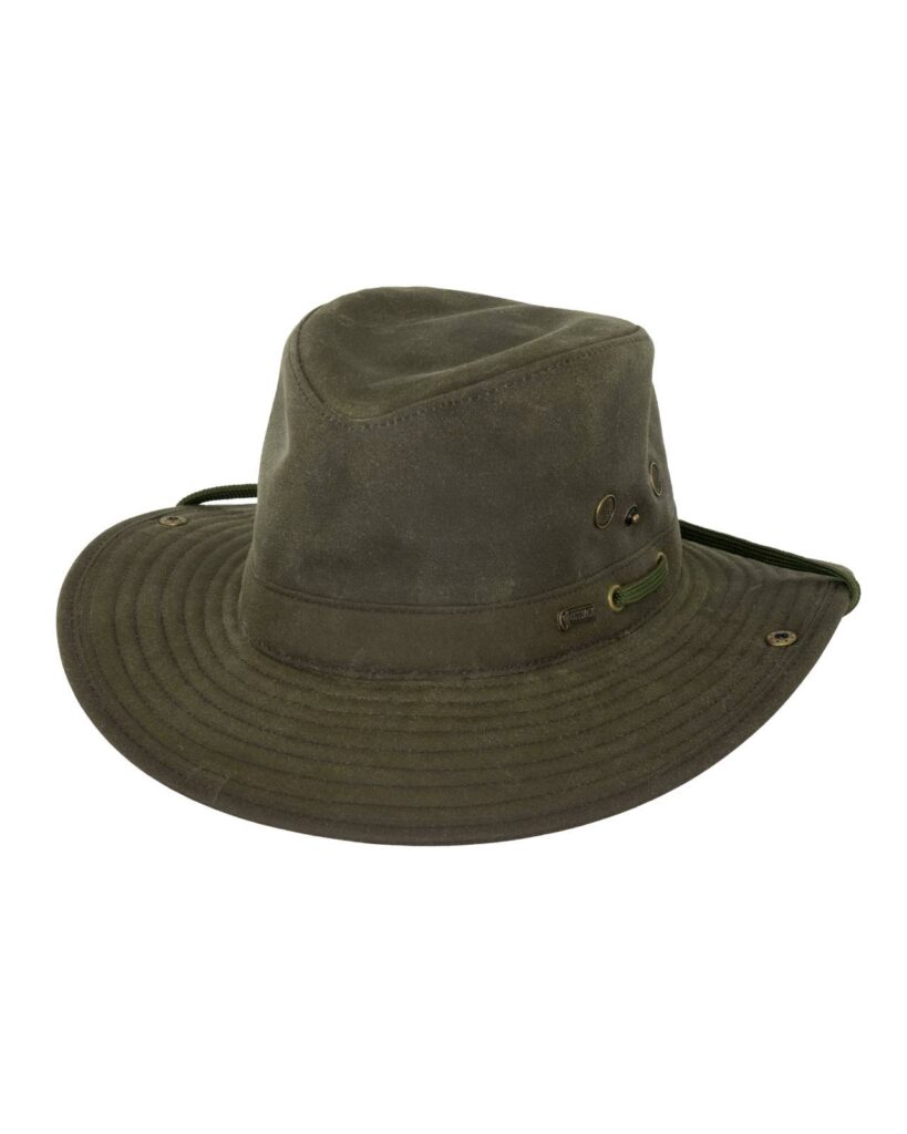 Outback Trading River Guide Oilskin Hat