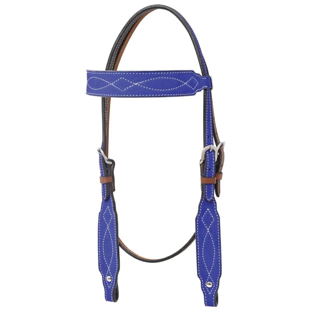 Circle Y Marfa Lights Suede Browband