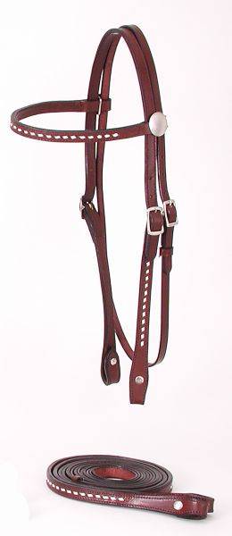 Royal King Buckstitched Browband Headstall