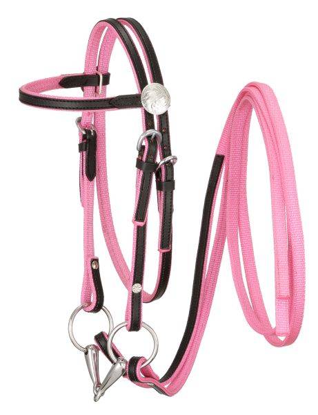 King Series Pony Nylon With Leather Bridle