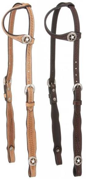Royal King Square Cheek Single Ear Headstall