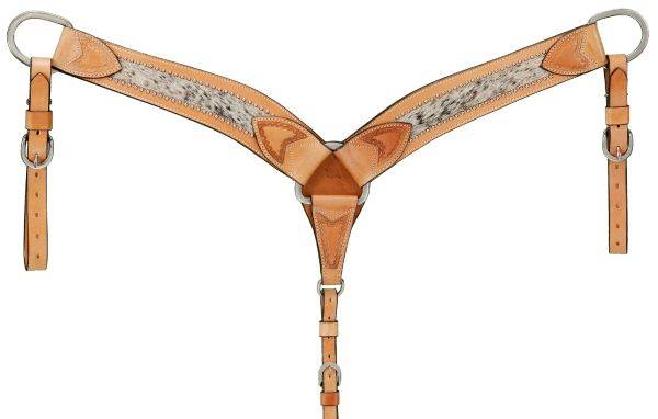 Shaped Breastcollar With Spotted Hair Overlay
