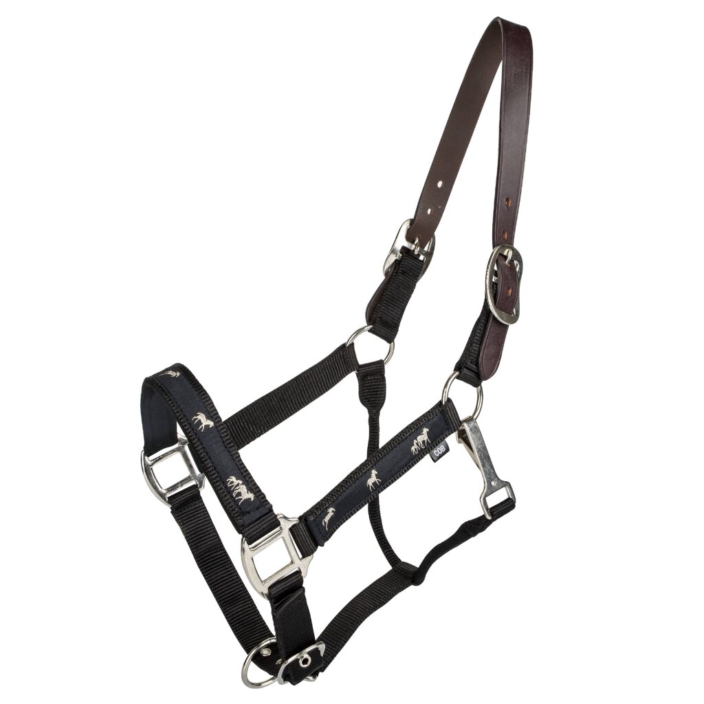 Gatsby Nylon Breakaway Halter With Horse Overlay & Snap