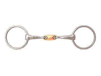 Korsteel Copper Oval Link Loose Ring Snaffle Bit