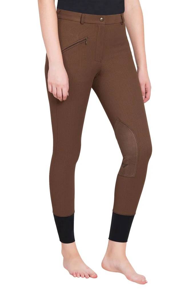 Tuffrider Ladies Ribb Knee Patch Breeches