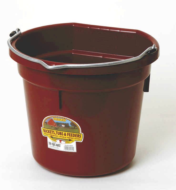 Little Giant Duraflex Plastic Flat Back Bucket