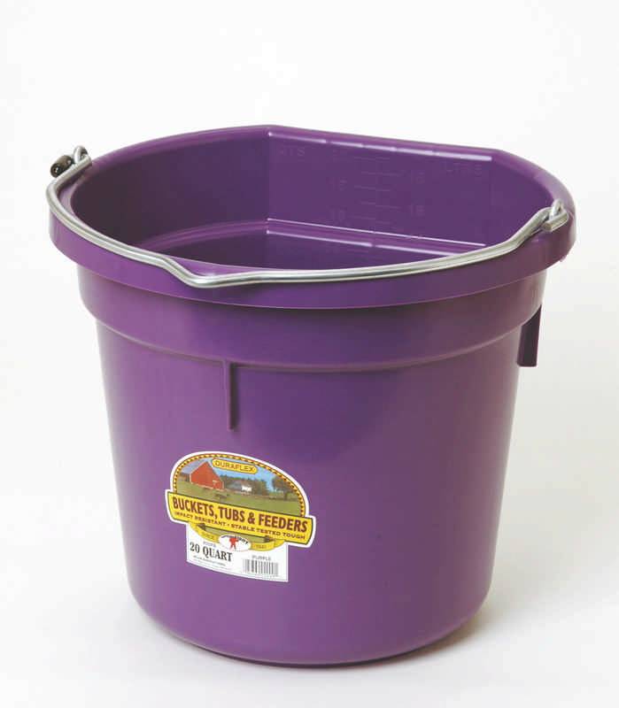 Little Giant Duraflex Plastic Flat Back Bucket
