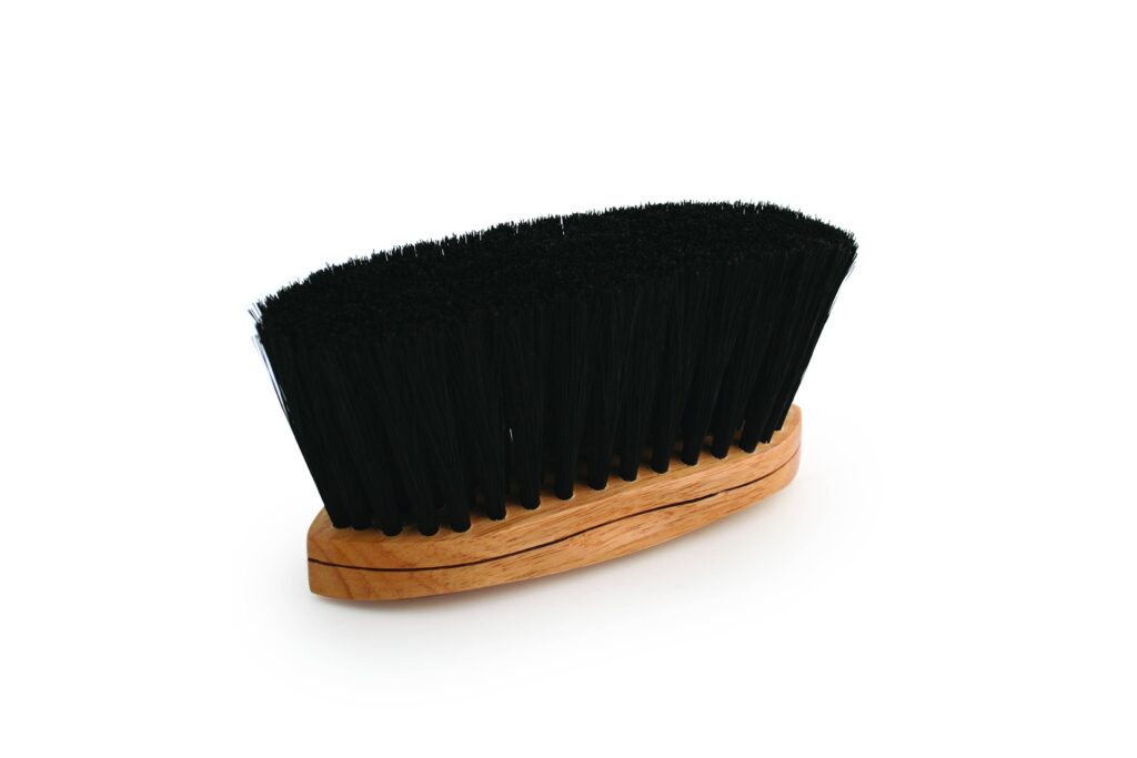 Legends Soft Black Poly Curved-Back Flick Brush