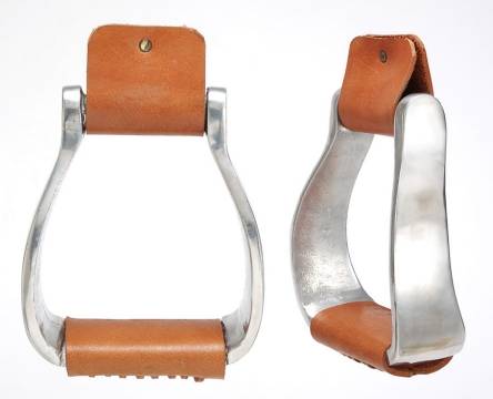Kelly Silver Star Curved Aluminum Stirrup Irons