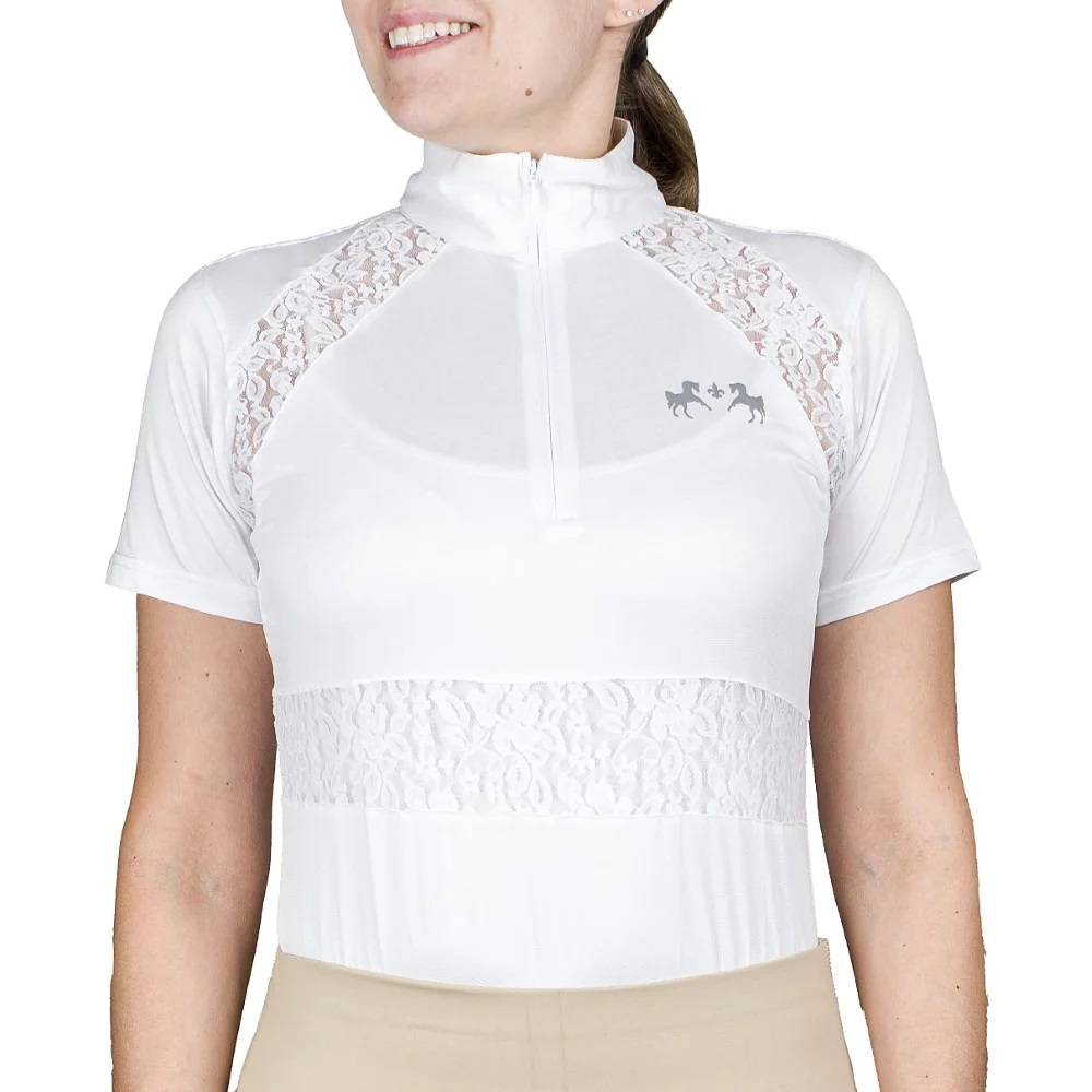 Equine Coutoure Ladies Spicy Girl Cinnamon Short Sleeve Show Shirt