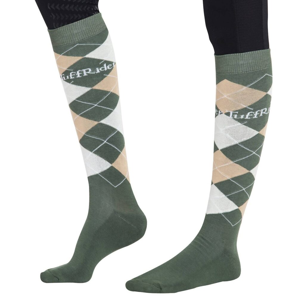 Tuffrider Ladies Argyle Knee Hi Socks