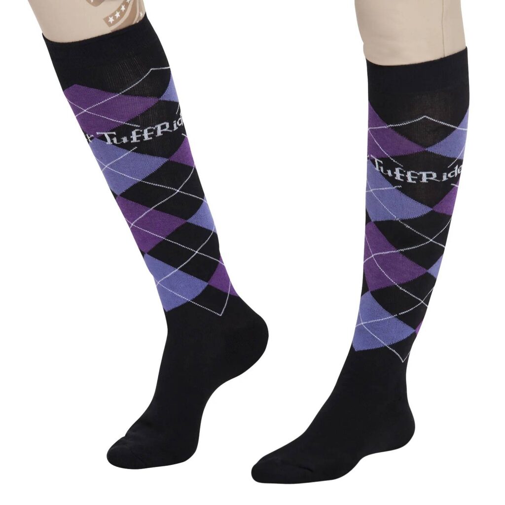 Tuffrider Ladies Argyle Knee Hi Socks