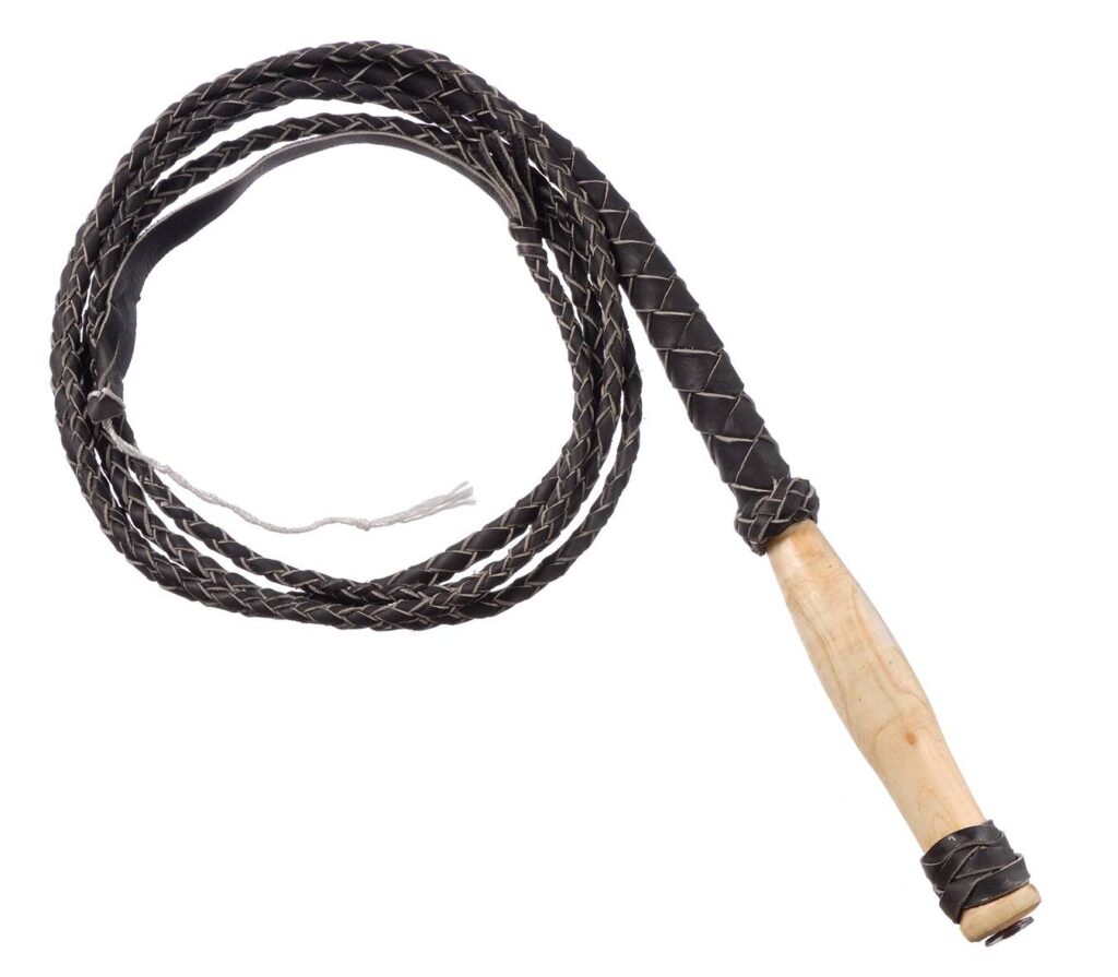 Tough-1 Swivel Handle Hand Braided Bull Whip