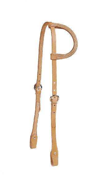 Tory Leather Single Ply Sliding Ear Headstall