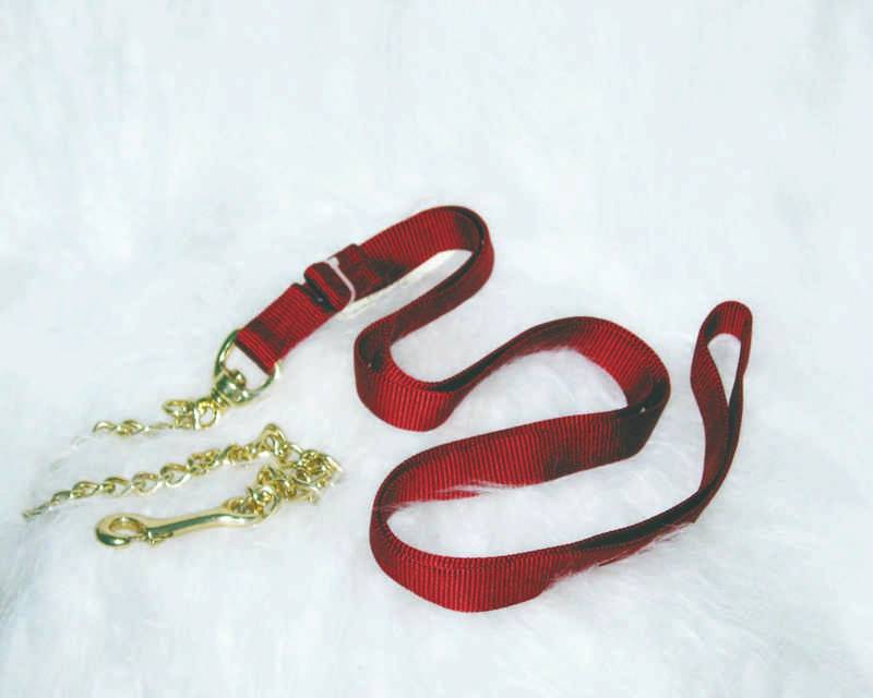 Nylon Lead With Chain For Horses