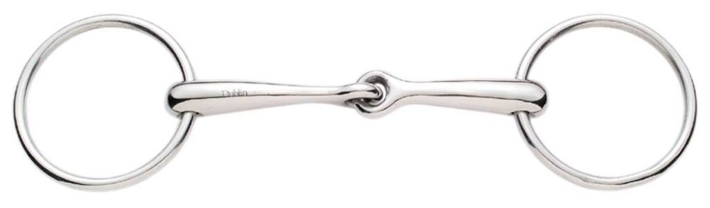 Korsteel Solid Mouth Jointed 16mm Loose Ring Snaffle Bit