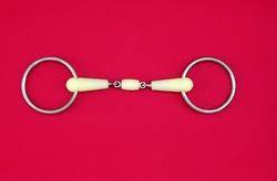 Happy Mouth Double Jointed Loose Ring With  Roller Mouth Bit