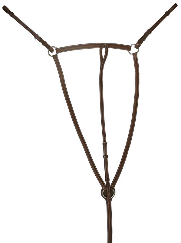 Da Vinci Plain Raised Breastplate Martingale With Standing Attachment