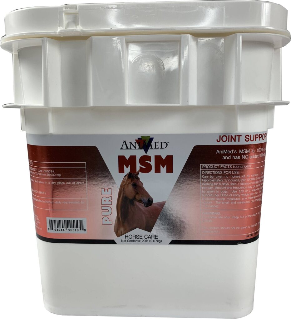 Animed Pure Msm Powder Joint Supplement For Horses