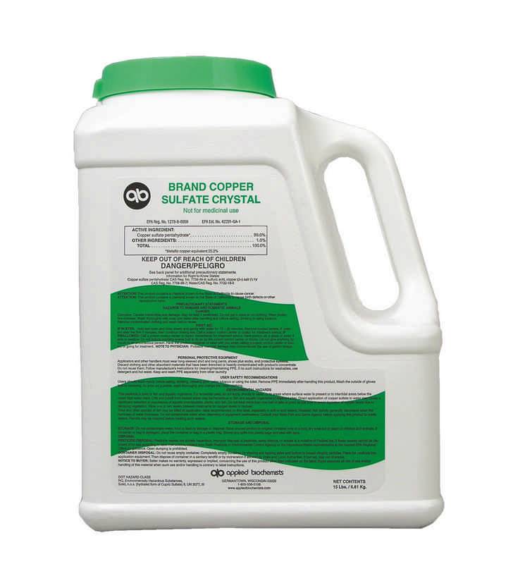 Copper Sulfate For Lakes And Ponds