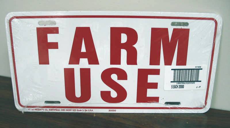 Farm Use Id Tag White