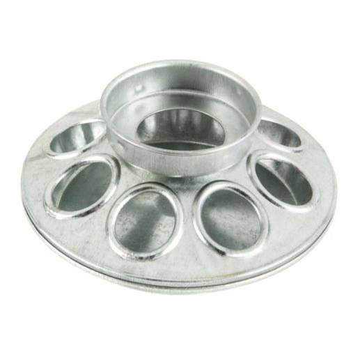 Galv. Round Jar Feeder Base For Chicks