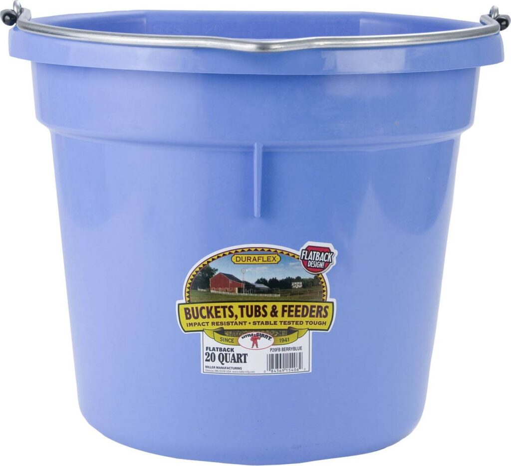 Little Giant Duraflex Plastic Flat Back Bucket