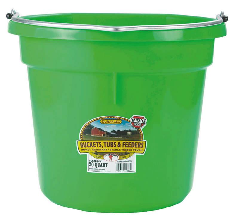 Little Giant Duraflex Plastic Flat Back Bucket