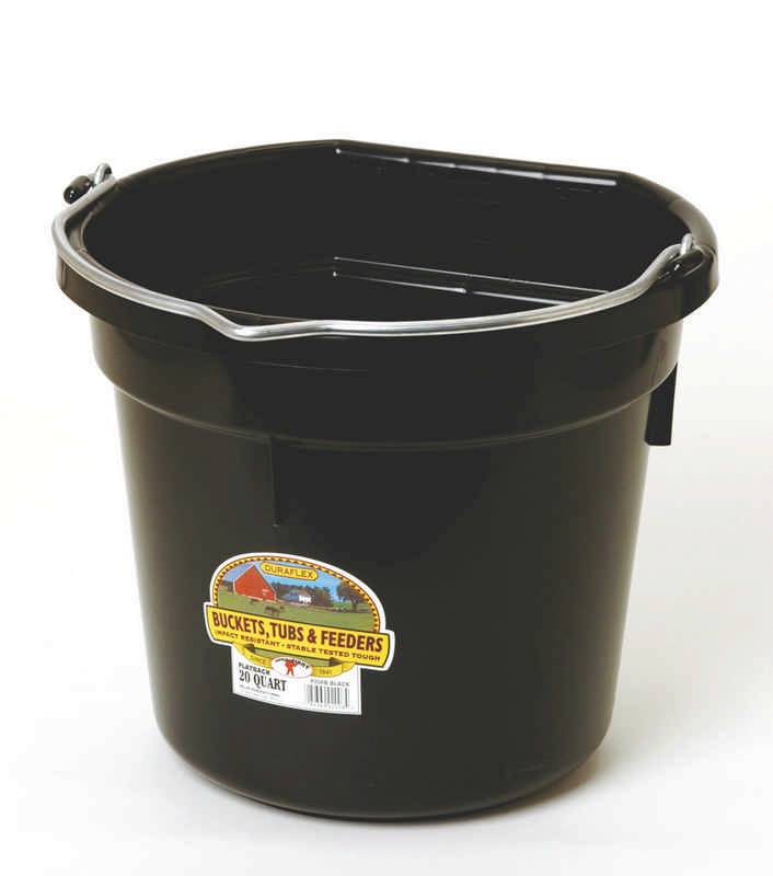 Little Giant Duraflex Plastic Flat Back Bucket
