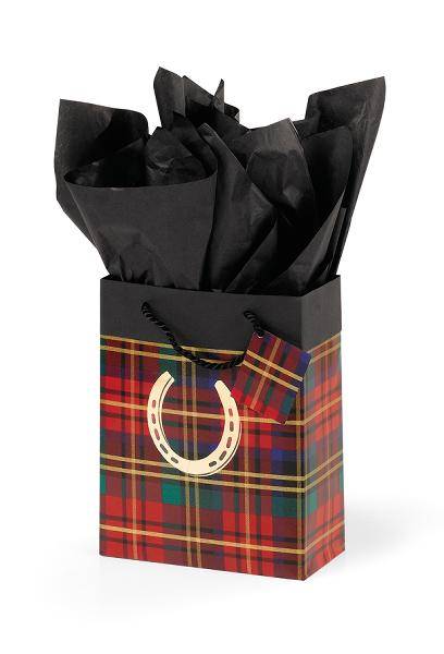 Festive Plaid Cub Gift Bag