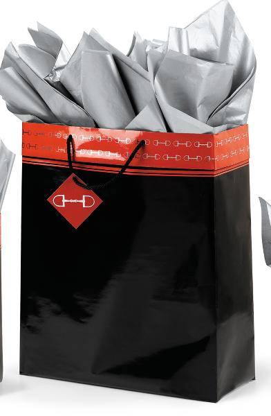Polished Bits Super Jumbo Gift Bag – Black/Red
